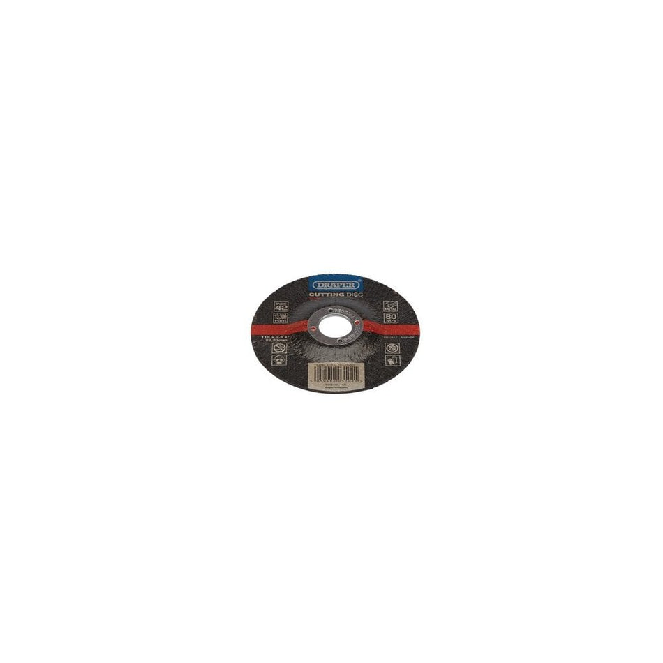 DRAPER DPC Metal Cutting Disc, 115 x 2.5 x 22.23mm Model No. CGD2