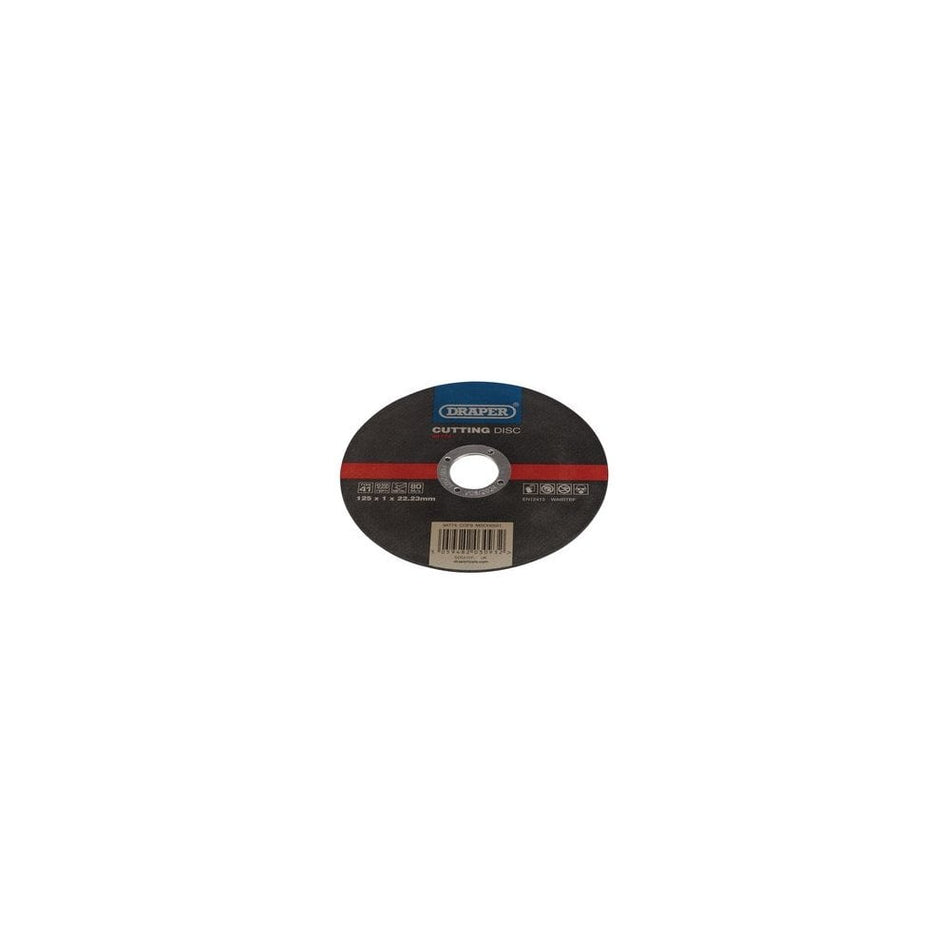 DRAPER Metal Cutting Disc, 125 x 1 x 22.23mm Model No. CGF9