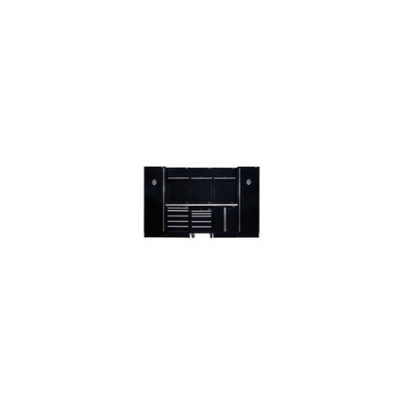 DRAPER BUNKER Modular Storage Combo with Stainless Steel Worktop (16 Piece) Model No. MS400COMBO/16B