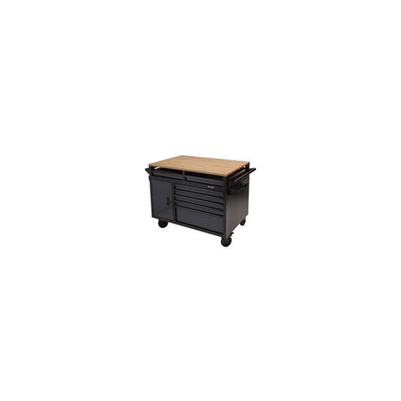 DRAPER BUNKER Multi-Functional Workbench Roller Tool Cabinet, 14 Drawer, 48", Grey Model No. B100-48MTG