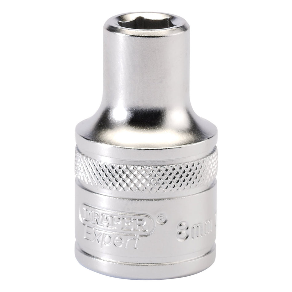 DRAPER 1/2" Square Drive 6 Point Metric Socket (8mm): Model No. H-MM/MS