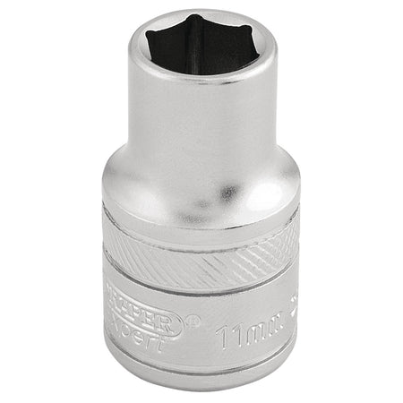 DRAPER 1/2" Square Drive 6 Point Metric Socket (11mm): Model No. H-MM/MS