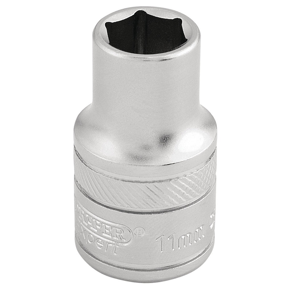 DRAPER 1/2" Square Drive 6 Point Metric Socket (11mm): Model No. H-MM/MS