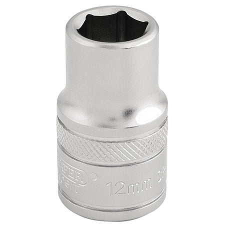 DRAPER 1/2" Square Drive 6 Point Metric Socket (12mm): Model No. H-MM/MS