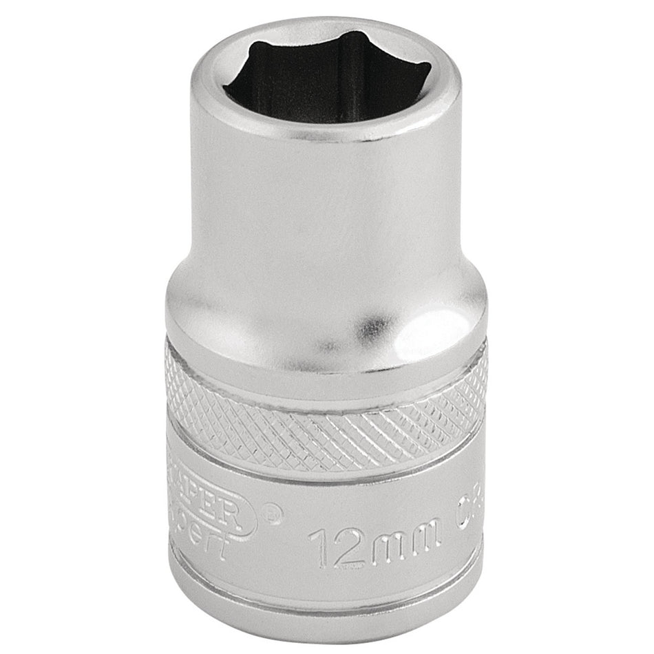 DRAPER 1/2" Square Drive 6 Point Metric Socket (12mm): Model No. H-MM/MS
