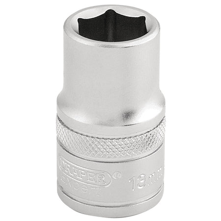 DRAPER 1/2" Square Drive 6 Point Metric Socket (13mm): Model No. H-MM/MS