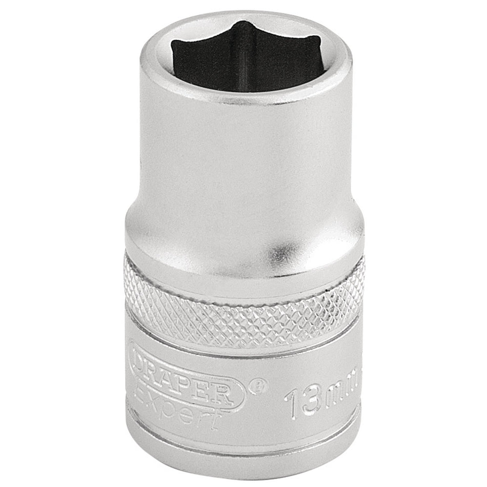 DRAPER 1/2" Square Drive 6 Point Metric Socket (13mm): Model No. H-MM/MS