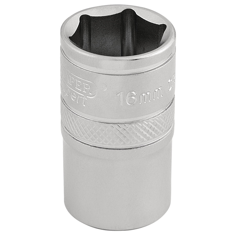 DRAPER 1/2" Square Drive 6 Point Metric Socket (16mm): Model No. H-MM/MS