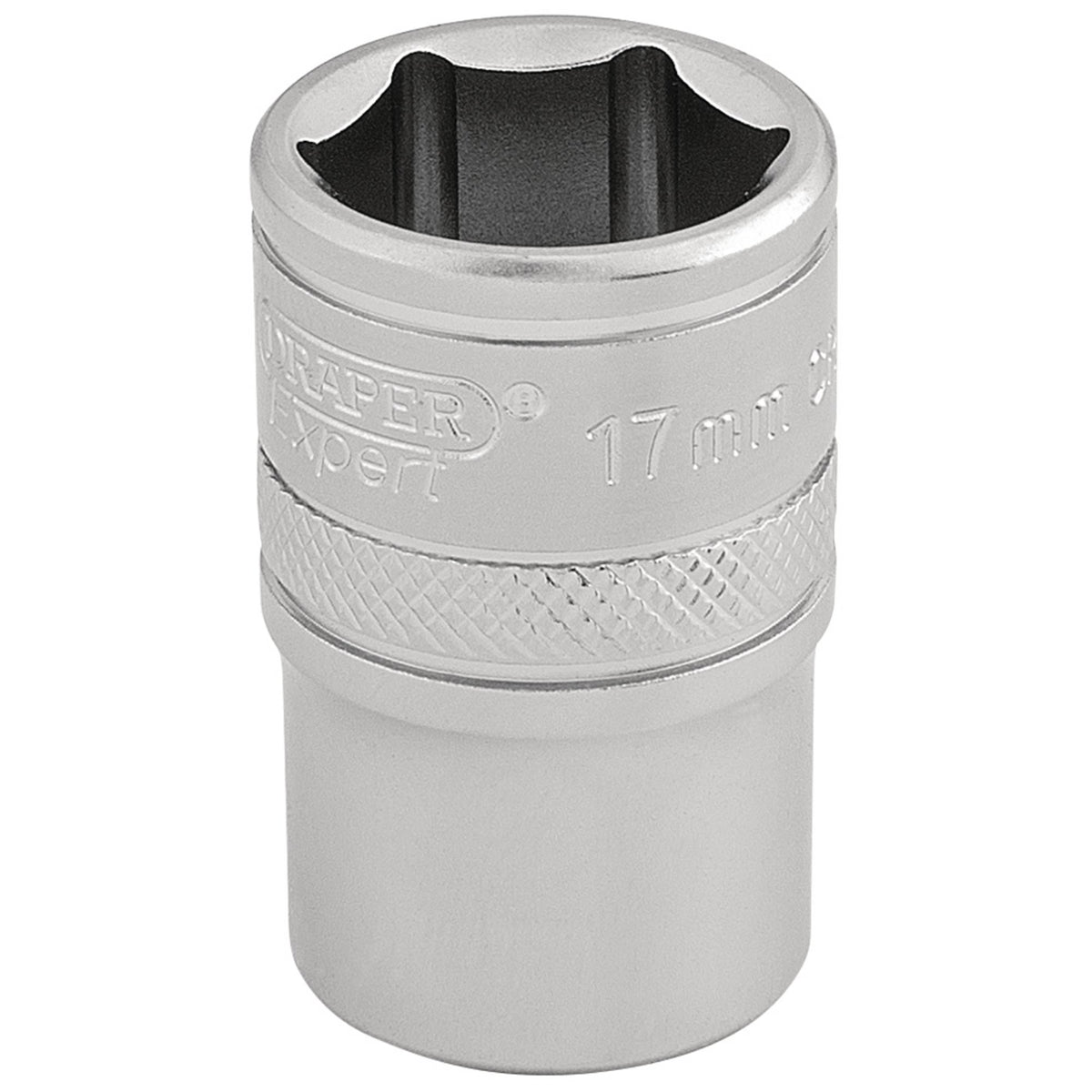 DRAPER 1/2" Square Drive 6 Point Metric Socket (17mm): Model No. H-MM/MS