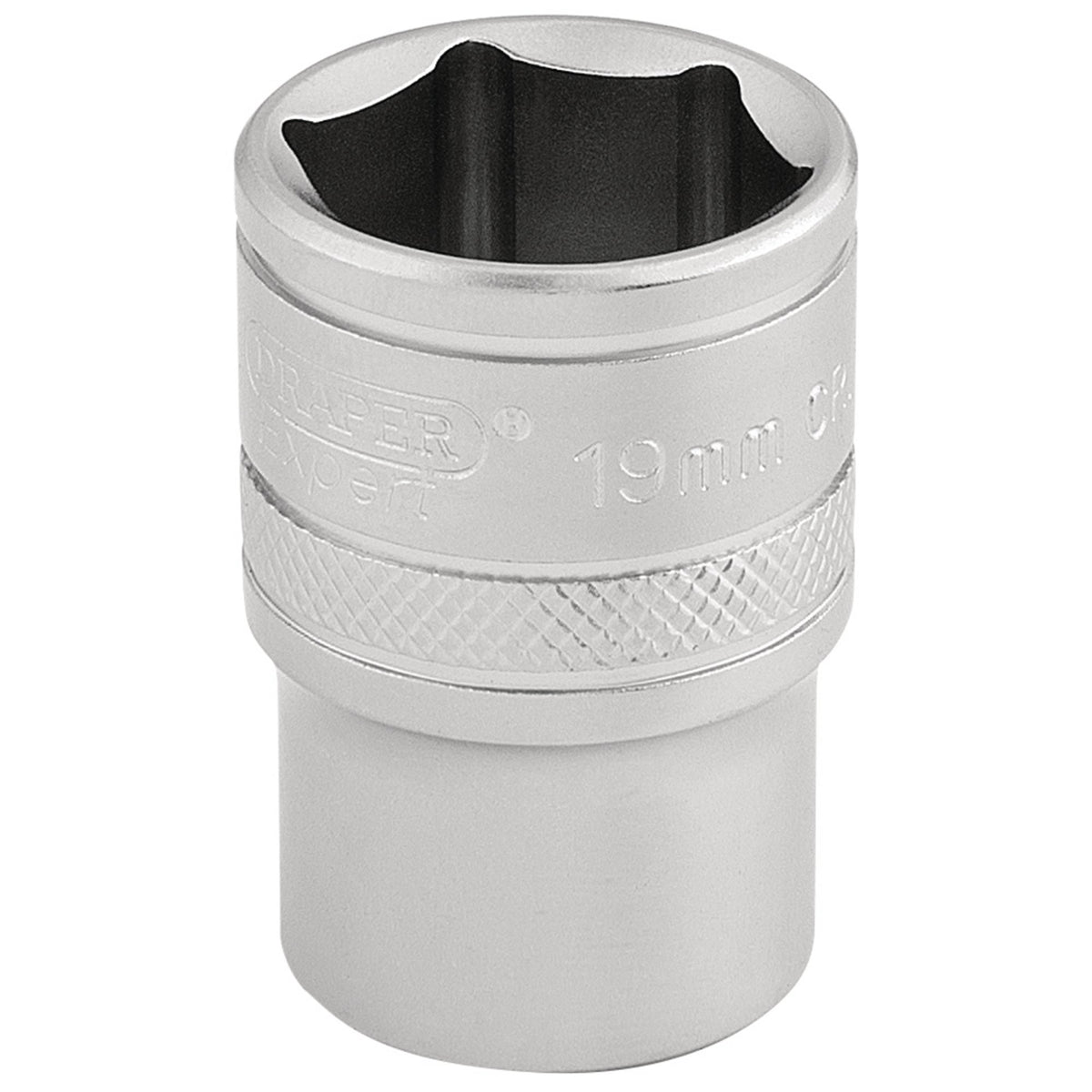 DRAPER 1/2" Square Drive 6 Point Metric Socket (19mm): Model No. H-MM/MS