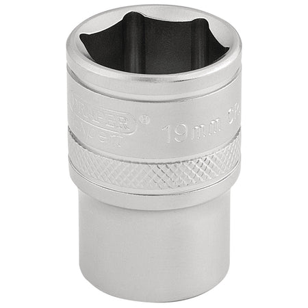 DRAPER 1/2" Square Drive 6 Point Metric Socket (19mm): Model No. H-MM/MS