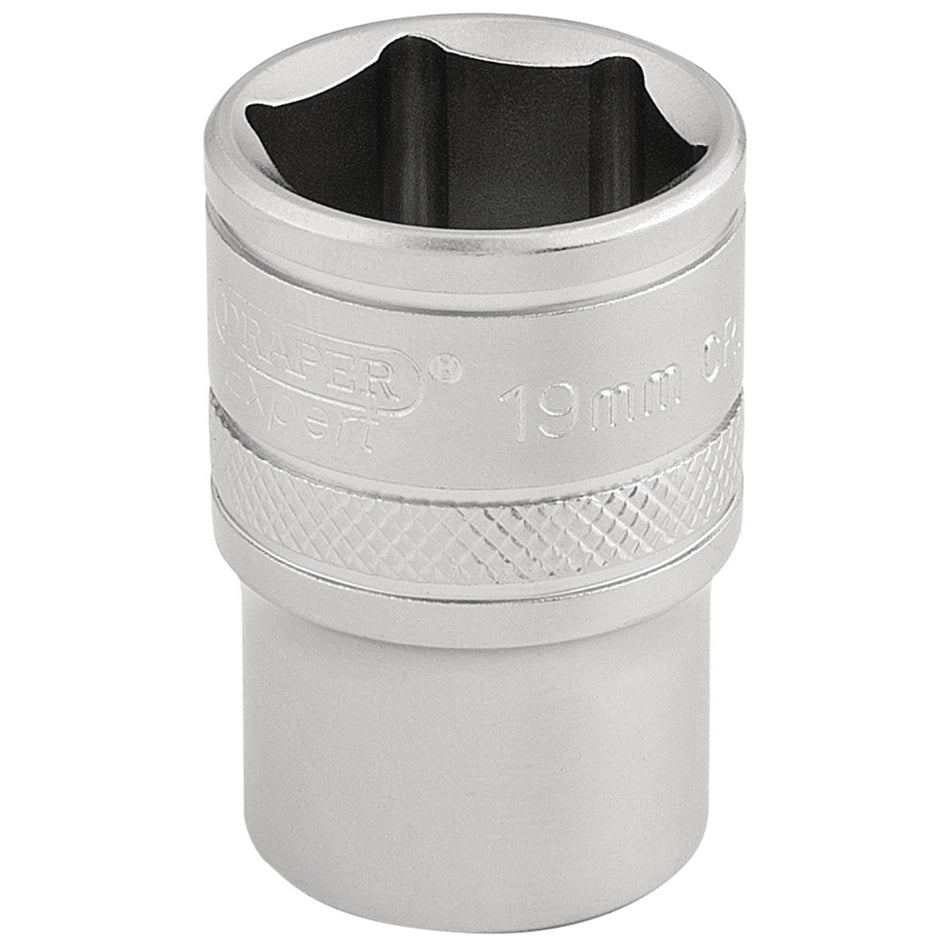 DRAPER 1/2" Square Drive 6 Point Metric Socket (19mm): Model No. H-MM/MS