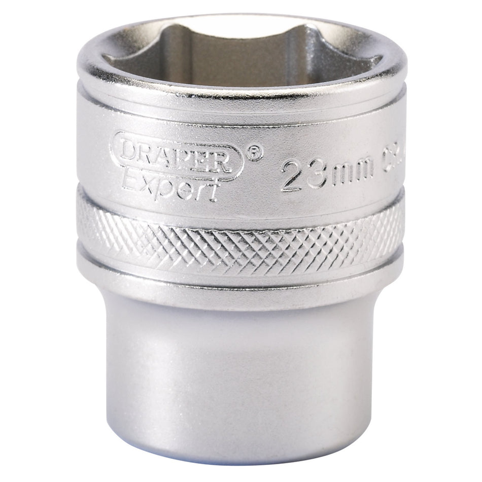 DRAPER 1/2" Square Drive 6 Point Metric Socket (23mm): Model No. H-MM/MS