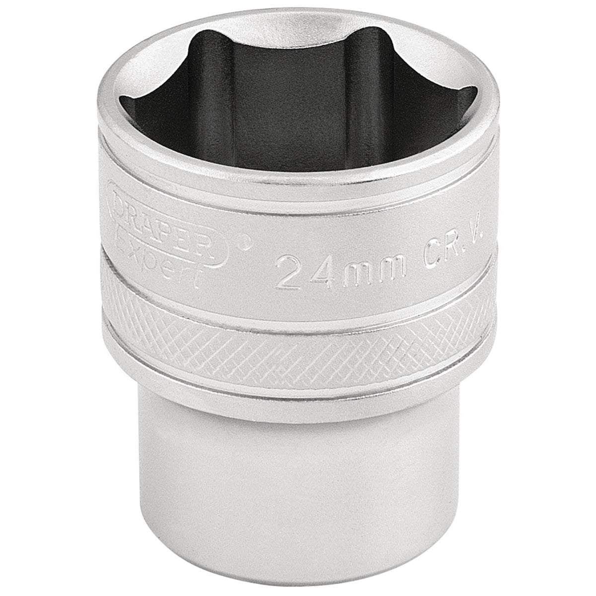 DRAPER 1/2" Square Drive 6 Point Metric Socket (24mm): Model No. H-MM/MS