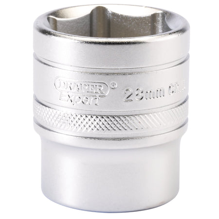 DRAPER 1/2" Square Drive 6 Point Metric Socket (28mm): Model No. H-MM/MS