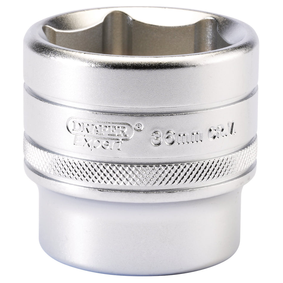 DRAPER 1/2" Square Drive 6 Point Metric Socket (36mm): Model No. H-MM/MS