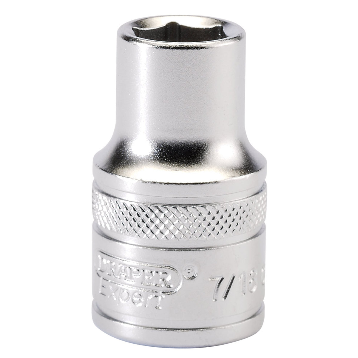 DRAPER 1/2" Square Drive 6 Point Imperial Socket (7/16"): Model No. H-AF/MS