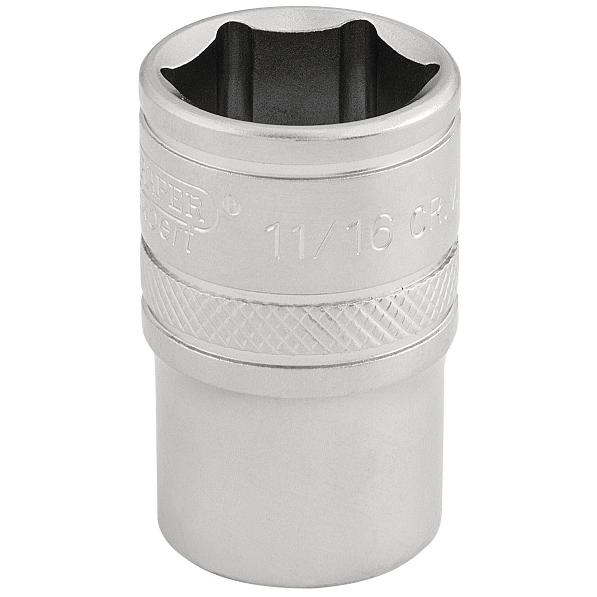 DRAPER 1/2" Square Drive 6 Point Imperial Socket (11/16"): Model No. H-AF/MS