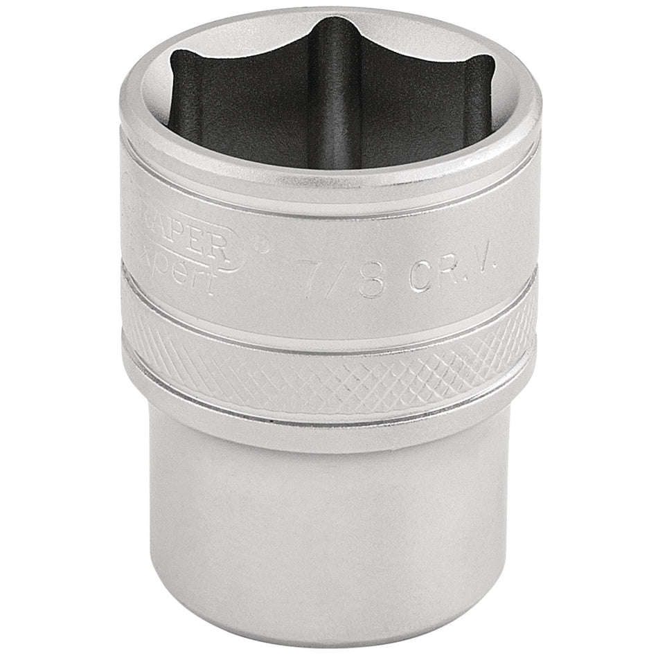 DRAPER 1/2" Square Drive 6 Point Imperial Socket (7/8"): Model No. H-AF/MS