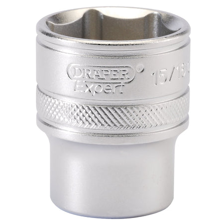 DRAPER 1/2" Square Drive 6 Point Imperial Socket (15/16"): Model No. H-AF/MS