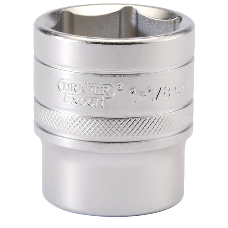 DRAPER 1/2" Square Drive 6 Point Imperial Socket (1.1/8"): Model No. H-AF/MS