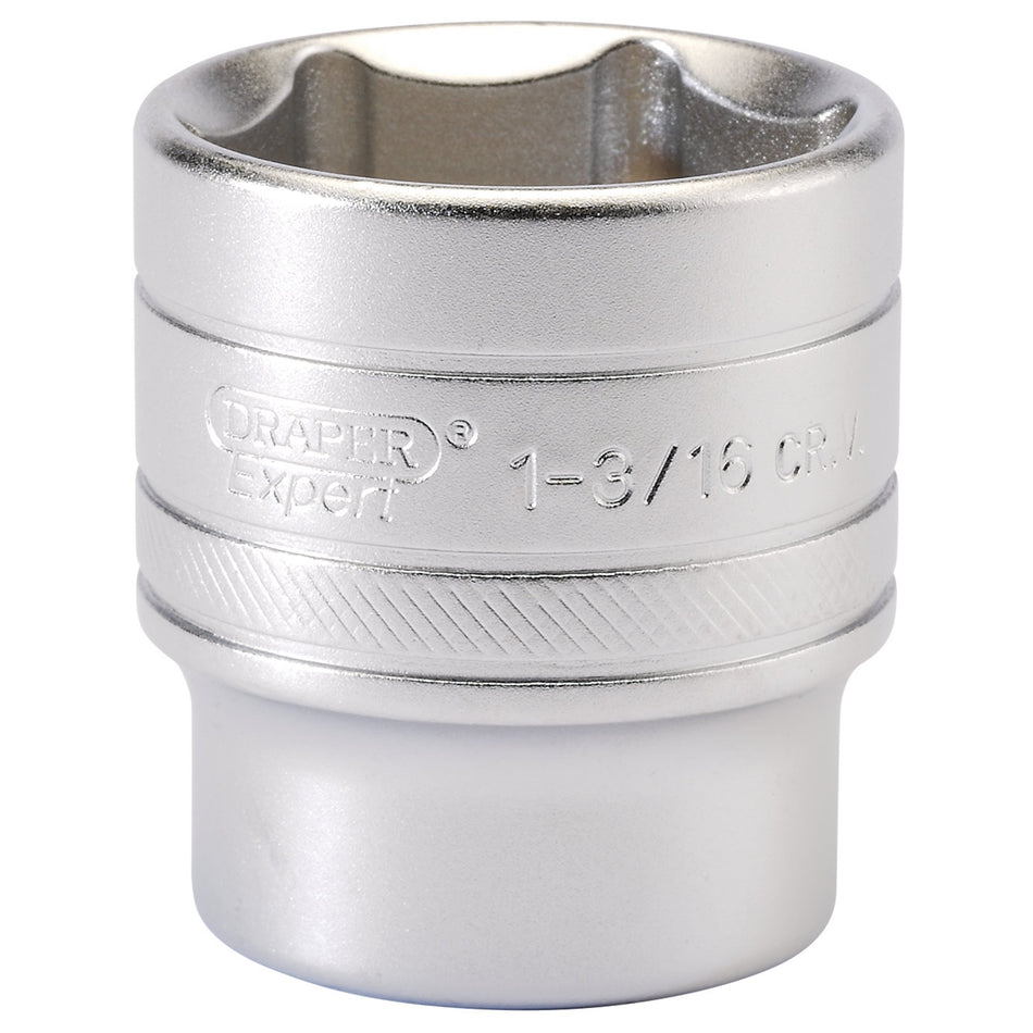 DRAPER 1/2" Square Drive 6 Point Imperial Socket (1.3/16"): Model No. H-AF/MS