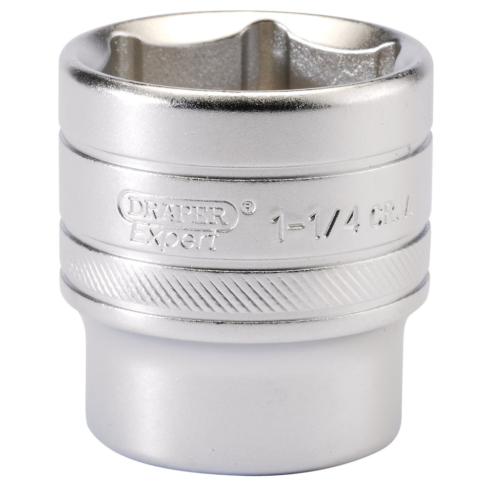 DRAPER 1/2" Square Drive 6 Point Imperial Socket (1.1/4"): Model No. H-AF/MS