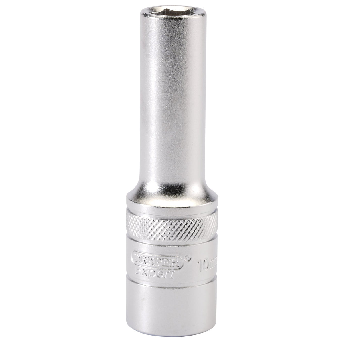 DRAPER 1/2" Square Drive 6 Point Metric Deep Socket (10mm): Model No. HT-MM/MS