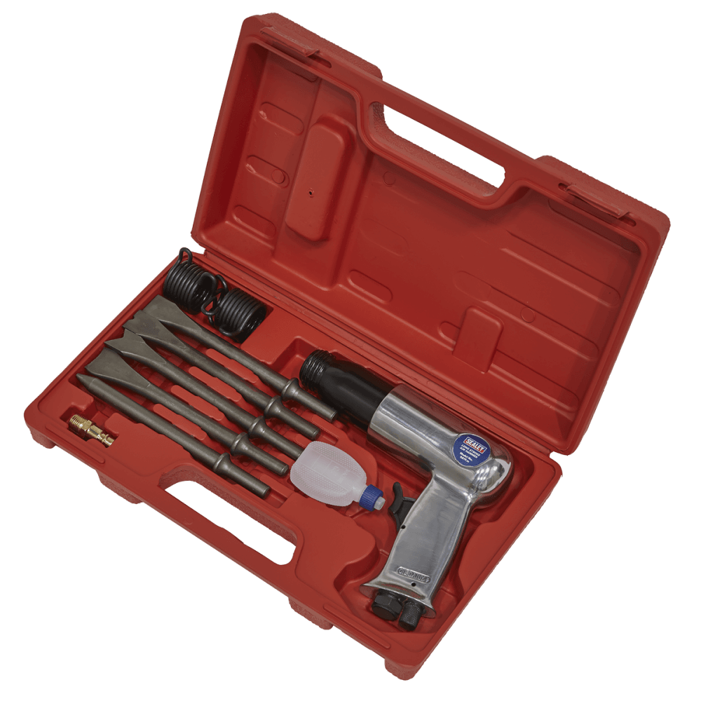 Sealey Air Hammer with Chisels Long Stroke Model No-SA11