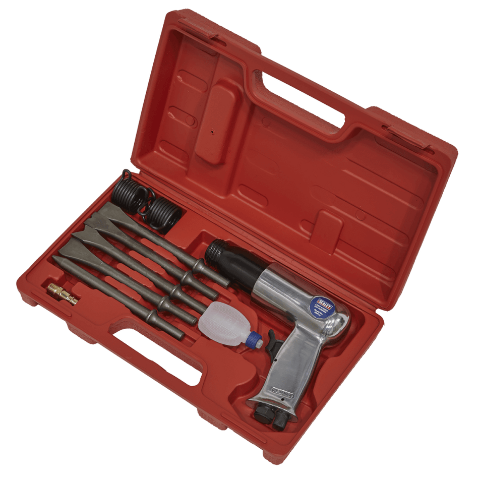 Sealey Air Hammer with Chisels Long Stroke Model No-SA11