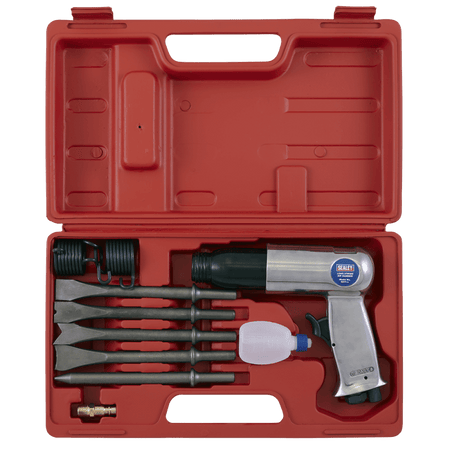 Sealey Air Hammer with Chisels Long Stroke Model No-SA11