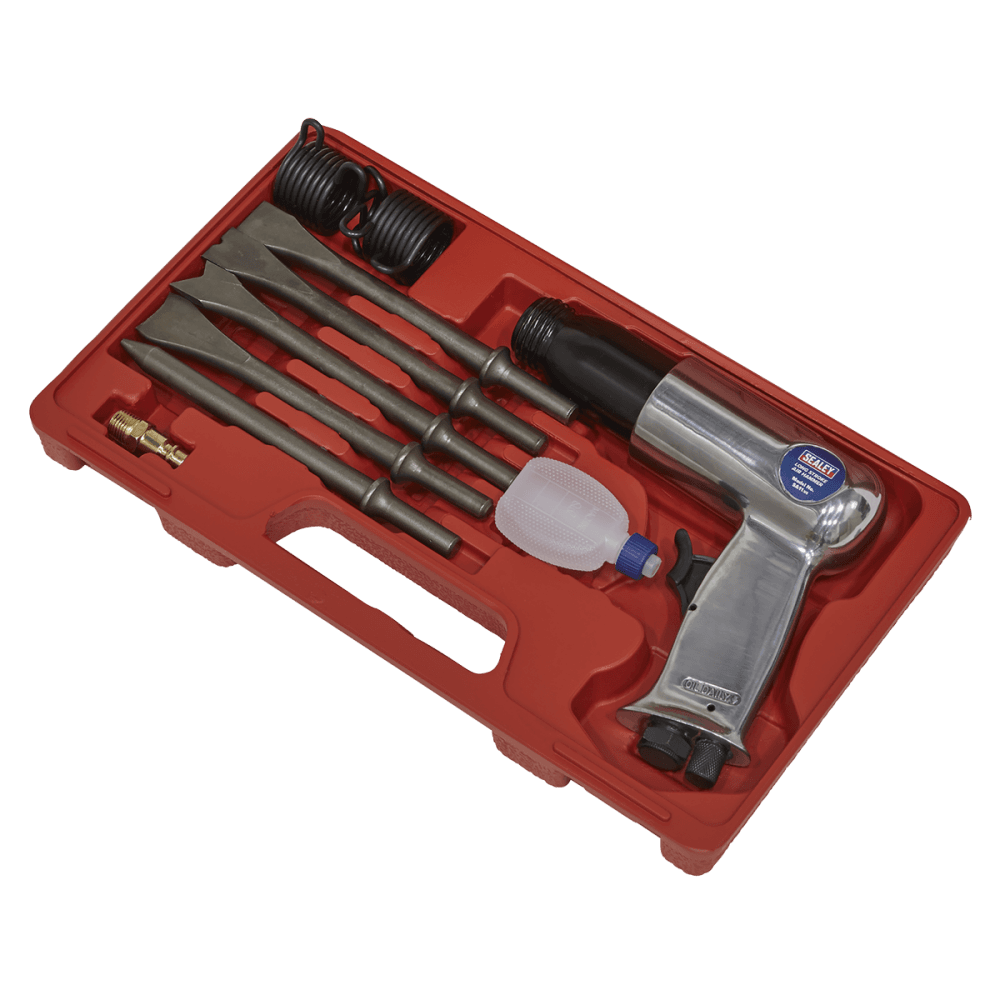 Sealey Air Hammer with Chisels Long Stroke Model No-SA11