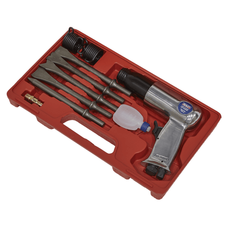 Sealey Air Hammer with Chisels Long Stroke Model No-SA11