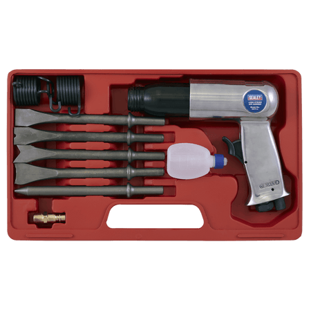 Sealey Air Hammer with Chisels Long Stroke Model No-SA11