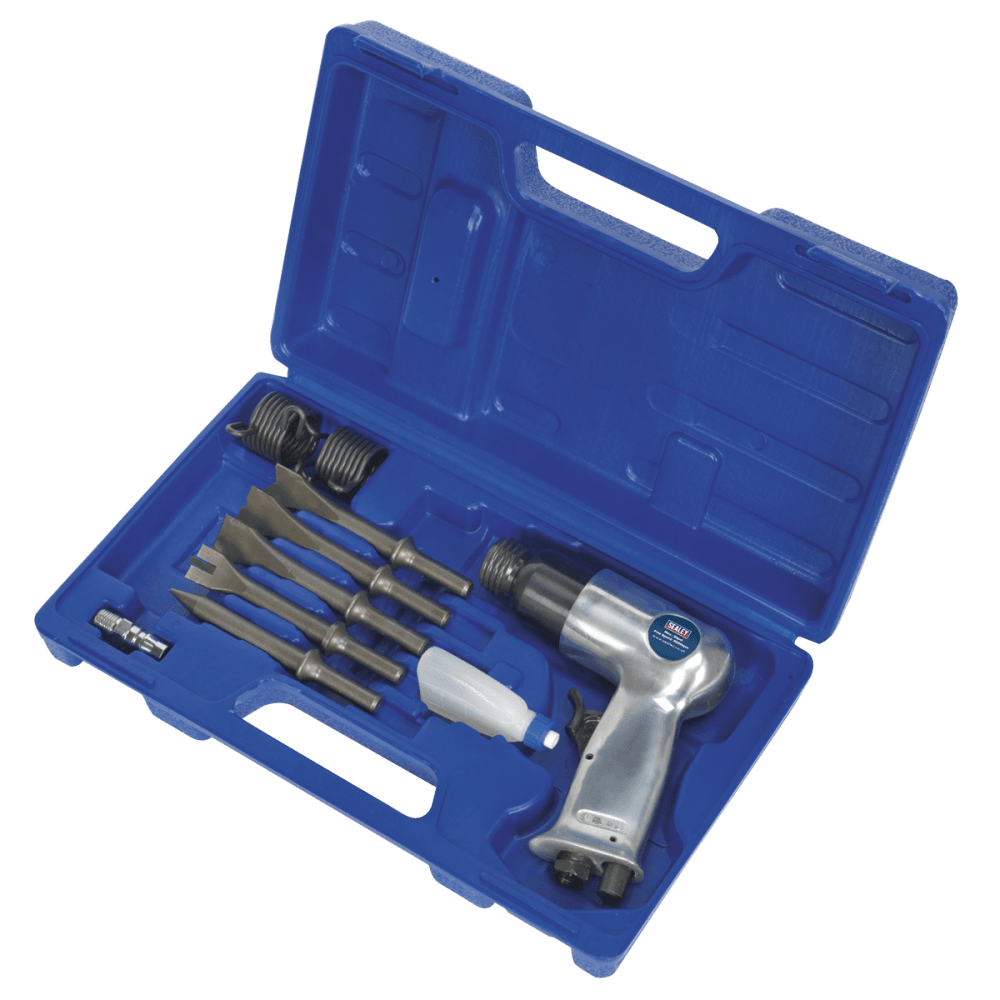 Sealey Air Hammer with Chisels Medium Stroke Model No-SA12/S