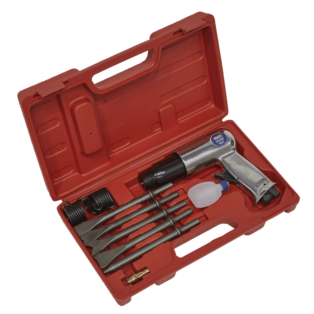 Sealey Air Hammer with Chisels Long Stroke Model No-SA11