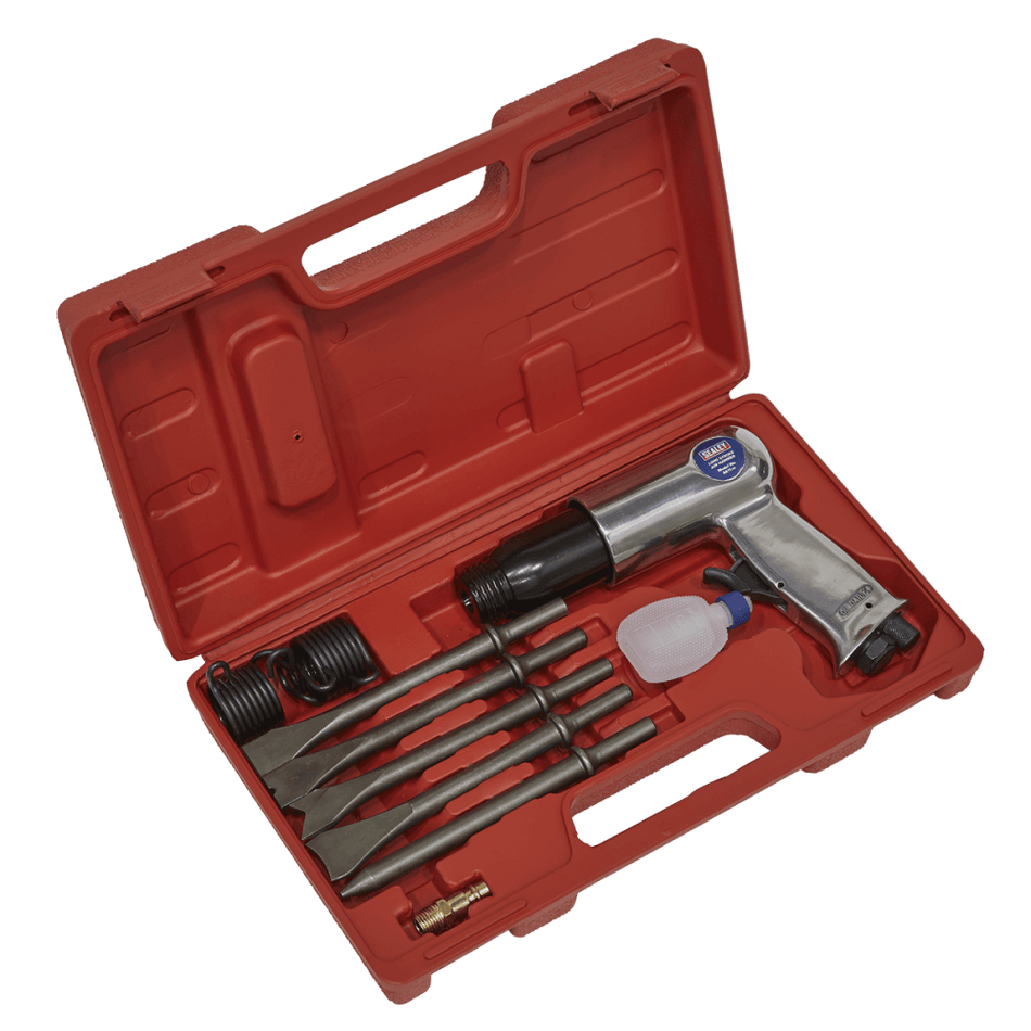 Sealey Air Hammer with Chisels Long Stroke Model No-SA11