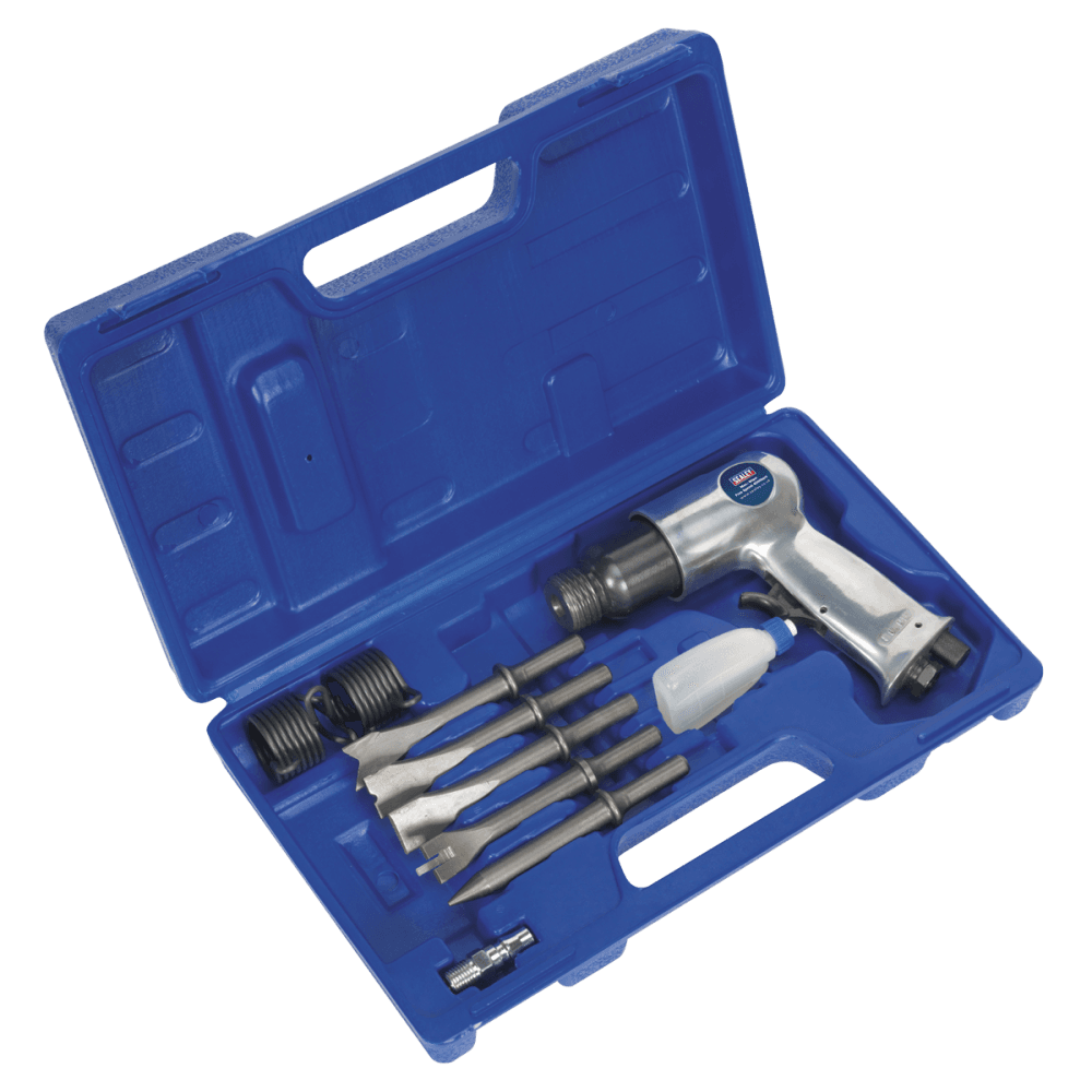 Sealey Air Hammer with Chisels Medium Stroke Model No-SA12/S