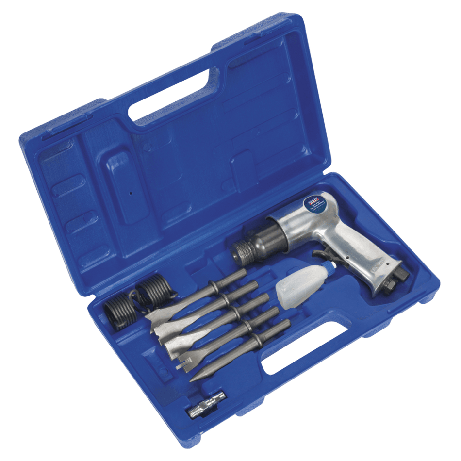 Sealey Air Hammer with Chisels Medium Stroke Model No-SA12/S