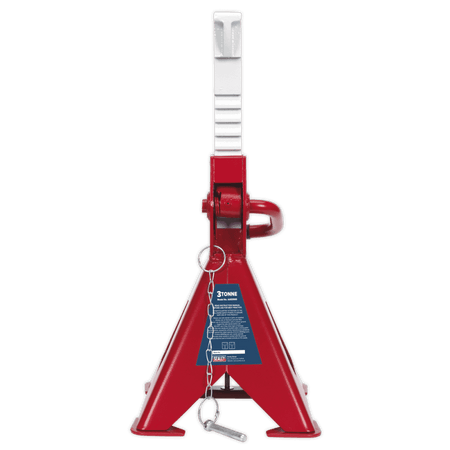 Axle Stands (Pair) 3tonne Capacity per Stand Easy Action Ratchet Model No.-21825
