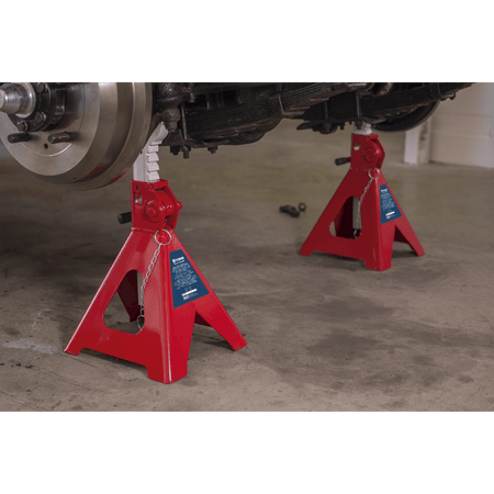 Axle Stands (Pair) 5tonne Capacity per Stand Easy Action Ratchet Model No.-21826
