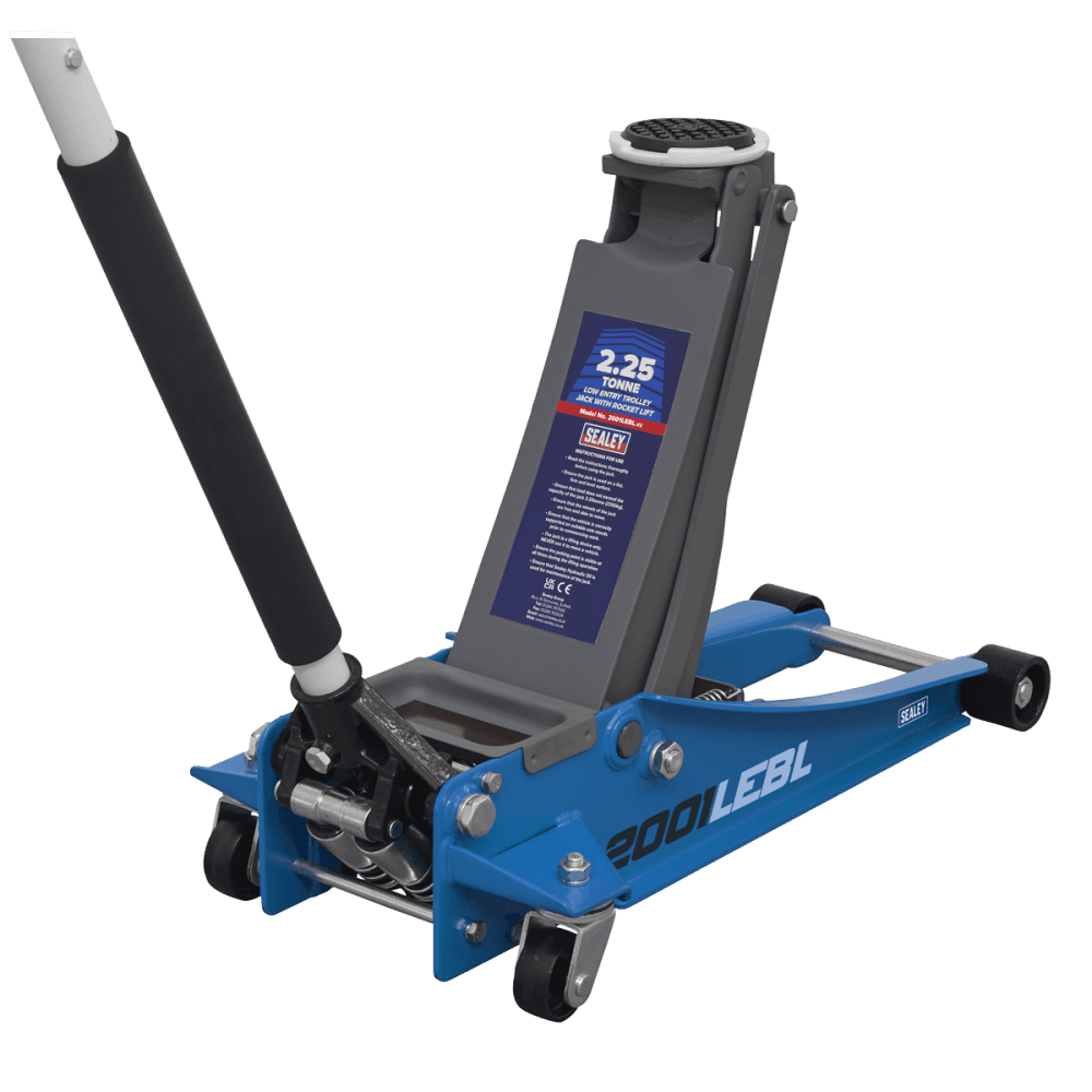 Trolley Jack 2tonne Low Entry Rocket Lift Blue Model No.-21956