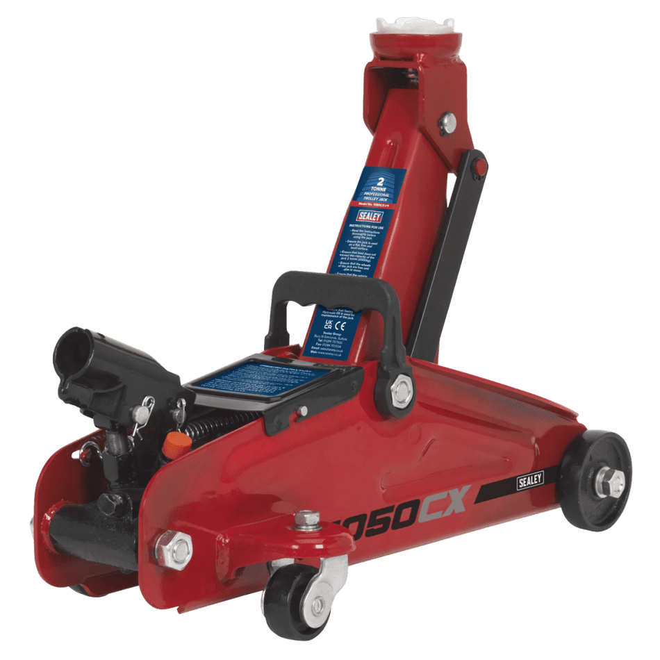 Sealey Trolley Jack 2tonne Short Chassis Model No-1050CX