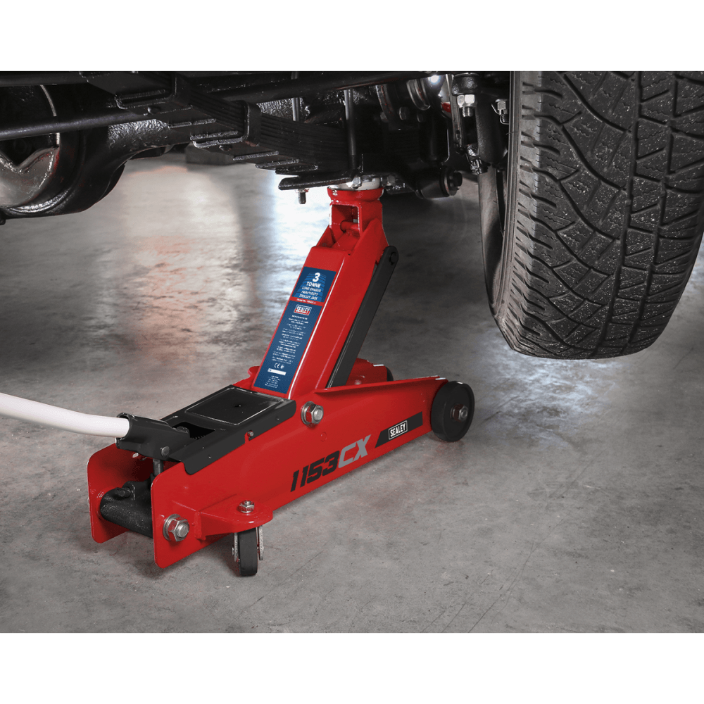 Sealey Trolley Jack 3tonne Long Chassis Heavy-Duty Model No- 5333