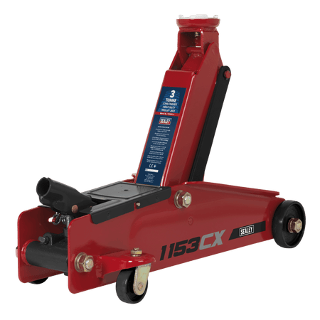 Sealey Trolley Jack 3tonne Long Chassis Heavy-Duty Model No- 5333