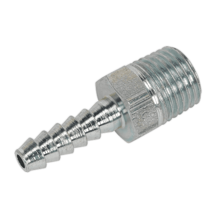 Sealey Screwed Tailpiece Male 1/4"BSPT - 3/16" Hose Pack of 5 Model No-AC38