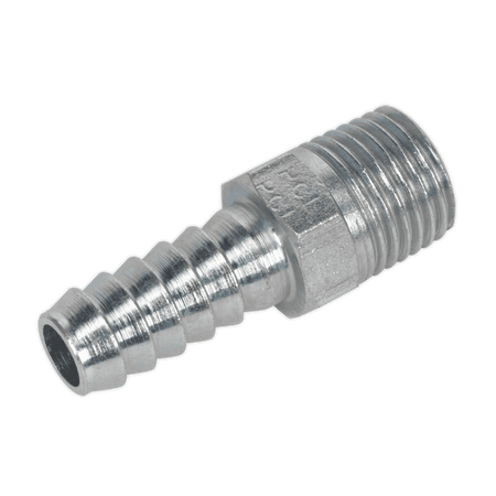 Sealey Screwed Tailpiece Male 1/4"BSPT - 5/16" Hose Pack of 5 Model No-AC39