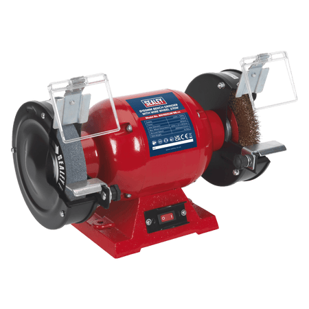 Sealey Bench Grinder 150mm with Wire Wheel 370W/230V Model No-BG150XLW/98
