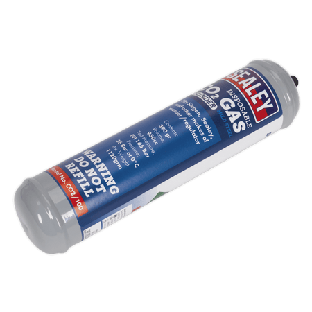 Sealey Gas Cylinder Disposable Carbon Dioxide 390g Model No-CO2/100