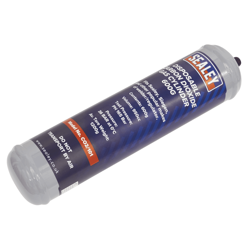 Sealey Gas Cylinder Disposable Carbon Dioxide 600g Model No-CO2/101